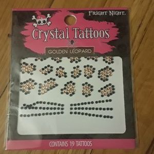 Fright Night Crystal Tattoos golden leopard
